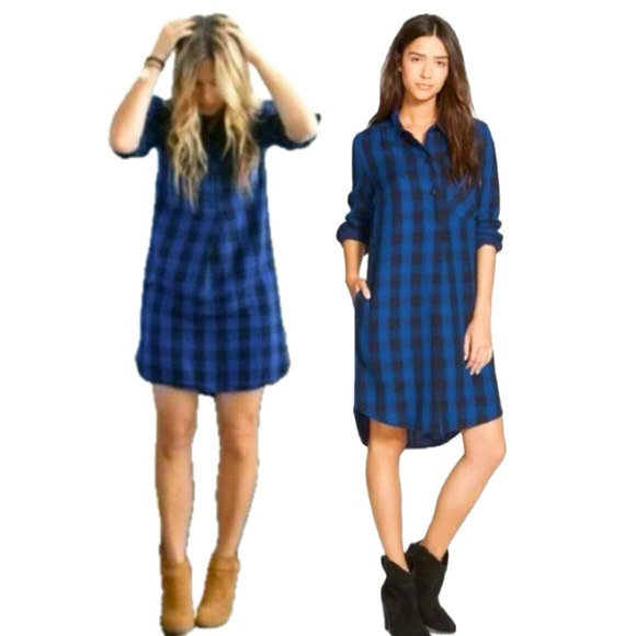 MADEWELL Jane Latitude Shirtdress Buffalo Check Size S - Picture 3 of 9